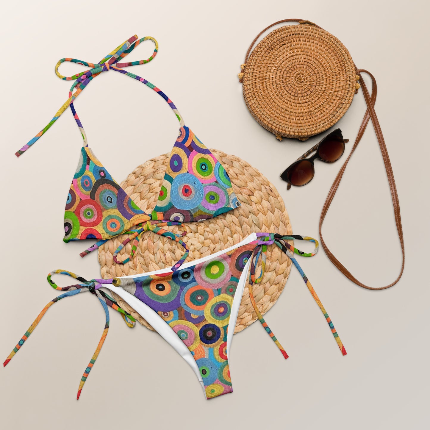 ArtOfRoule-All-over print recycled string bikini